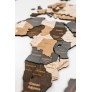 Интерьерная карта мира из дерева (Сканди) 72*130 см