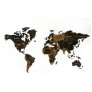 Интерьерная карта мира из дерева (Венге) 100*181 см