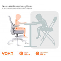 Кресло ортопедическое Yoka Bimi (Бими) серый купить в Минске