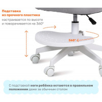 Кресло ортопедическое Yoka Milooo (Милу) серый купить в Минске