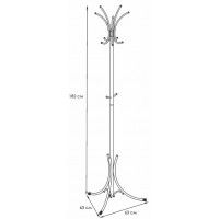 Вешалка напольная №3 Корона черный купить в Минске