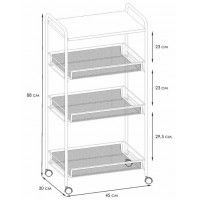 Этажерка Ладья 34 КС черная купить в Минске
