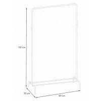 Вешалка гардеробная Радуга 1 черная купить в Минске Вешалка гардеробная Радуга 1 черная купить в Минске