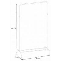 Вешалка гардеробная Радуга 1 белая купить в Минске