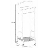 Вешалка костюмная Римини 2М белая купить в Минске