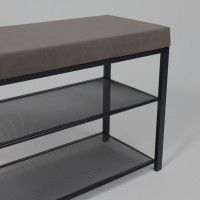 Банкетка ТОРОНТО 23S серый/черный купить в Минске