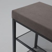 Банкетка ТОРОНТО 23S серый/черный купить в Минске