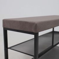 Банкетка ТОРОНТО 33С серый/черный купить в Минске