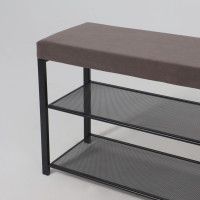 Банкетка ТОРОНТО 33С серый/черный купить в Минске